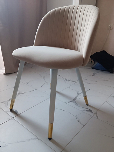 Стул на металлокаркасе Gabi latte / gold / black фото покупателя 247