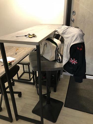 Барная стойка Дилан Лофт 120х40х98 дуб делано темный фото покупателя 200