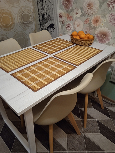 Деревянный стол Лота Лофт 140х80 дуб крафт табачный / черный матовый фото покупателя 244