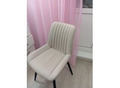 Стул на металлокаркасе Вейв светло-серый (hl 63) / 10К черный каркас фото покупателя 211