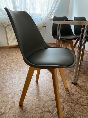 Стул Bonuss blue / wooden legs фото покупателя 54