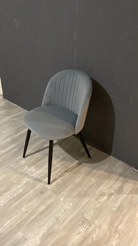 Стул на металлокаркасе Gabi 1 light blue / black / gold фото покупателя 37