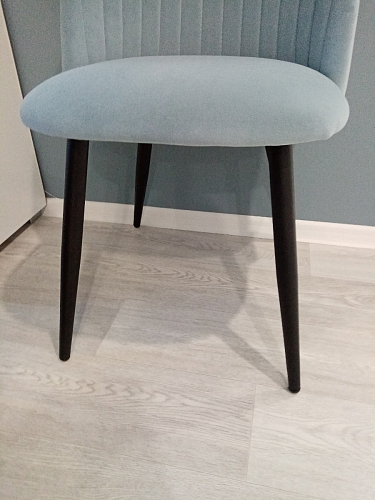 Стул на металлокаркасе Gabi 1 line light blue / black фото покупателя 293