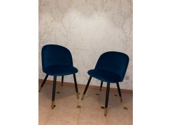 Стул на металлокаркасе Gabi blue / black фото покупателя 635