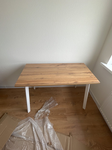 Стол Тринити Лофт 120 25 мм черный матовый / юта фото покупателя 54