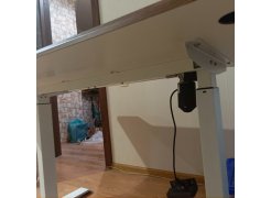 Компьютерный стол Маркос 140х80 голубой / черный фото покупателя 40