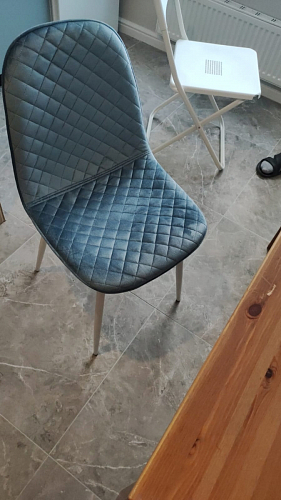 Стул на металлокаркасе Capri dark beige / white фото покупателя 50