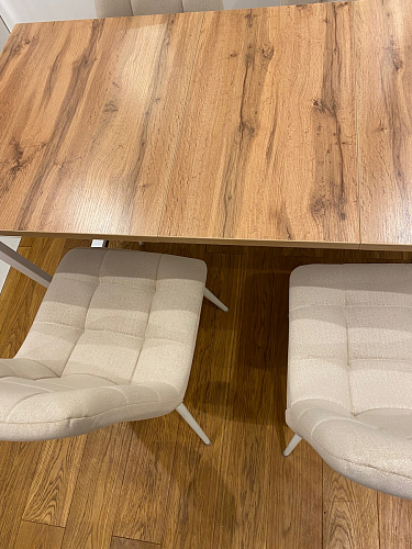 Деревянный стол Лота Лофт 140х80 дуб крафт табачный / черный матовый фото покупателя 739