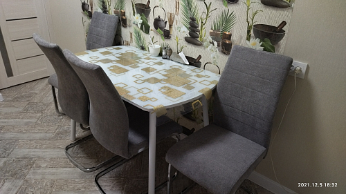 Стул Basit light grey fabric фото покупателя 5