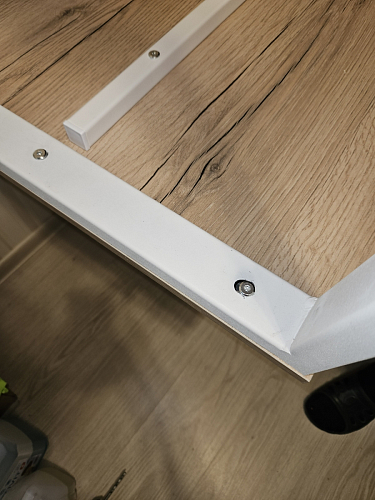 Письменный стол Битти Лофт 116х60х75 дуб делано светлый / белый матовый фото покупателя 124