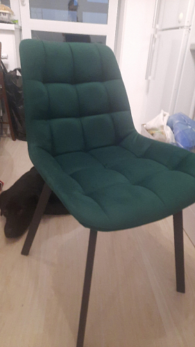 Стул на металлокаркасе Челси бежевый / черный фото покупателя 257