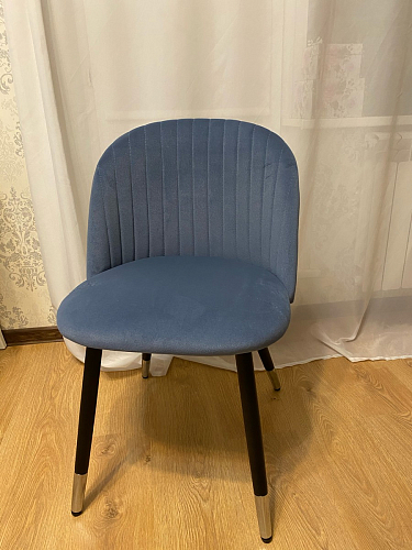 Стул на металлокаркасе Gabi 1 темно-серый / черный фото покупателя 278