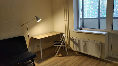 Стол Тринити Лофт 120 32 мм бетон / черный матовый фото покупателя 504