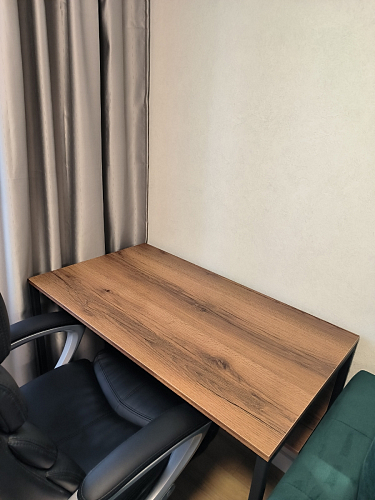 Письменный стол Клер Лофт дуб делано темный / черный матовый фото покупателя 43