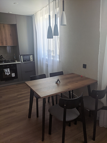 Стол раскладной Колон Лофт 120 32 мм дуб галифакс табако / черный матовый фото покупателя 62