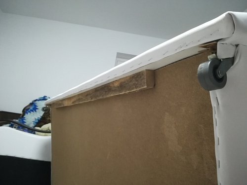 Диван Меркурий прямой рогожка серый / эко кожа черный со спальным местом 160 см фото покупателя 8