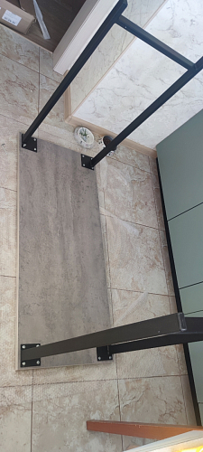 Барная стойка Дилан Лофт 120х40х98 дуб делано темный фото покупателя 65