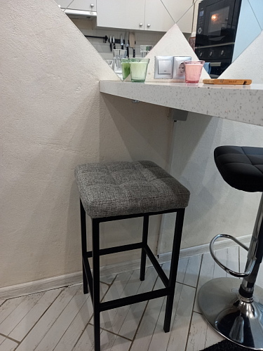 Барный стул Лофт катания минт / белый матовый фото покупателя 9