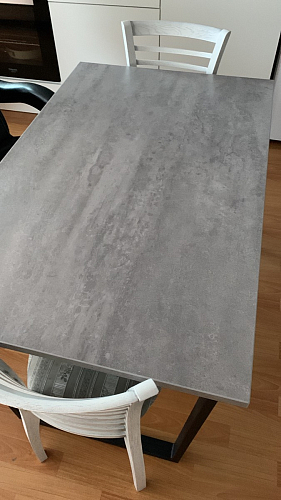 Деревянный стол Лота Лофт 140х80 черный матовый / бетон светлый фото покупателя 834