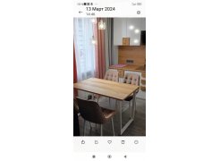 Деревянный стол Барон О 200 х 90 черная пленка шагрень / белый фото покупателя 39