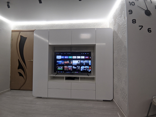 Готовая гостиная Румба белый / белый глянец  - Уцененный экземпляр фото покупателя 60