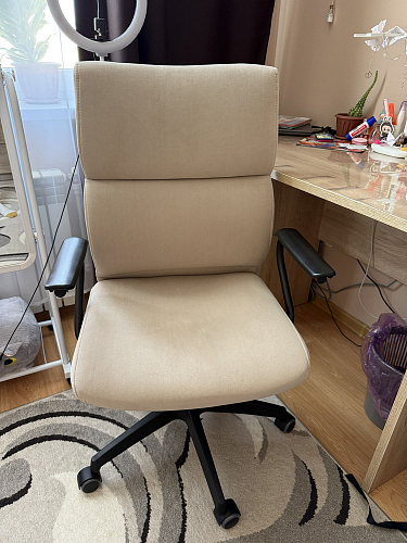 Компьютерное кресло Benefit флок серый 29 фото покупателя 17