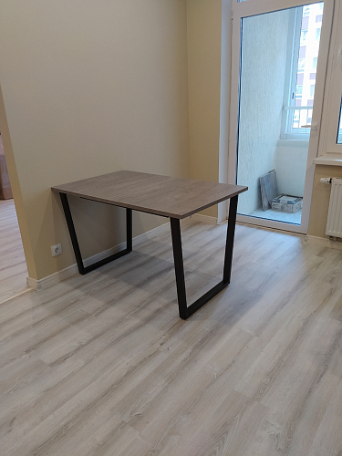 Стол раскладной Лота Лофт 120 25 мм юта / черный матовый фото покупателя 605