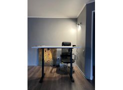 Компьютерный стол Маркос 140х80 светло-серый / черный фото покупателя 26