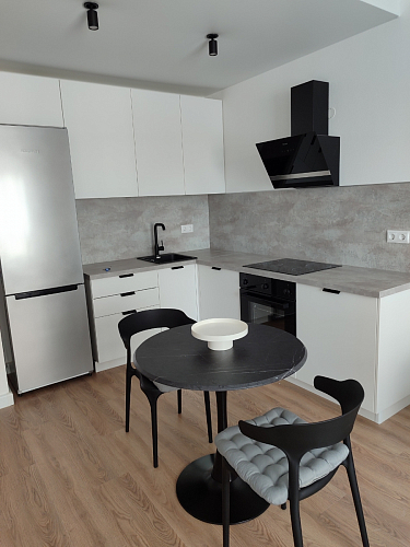 Стол Тулип 80х73 мрамор черный / белый фото покупателя 11