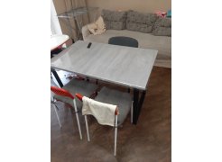 Стол Лота Лофт 140 25 мм черный матовый / бетон фото покупателя 556