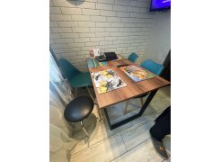 Деревянный стол Лота Лофт 120(160)х75 черный матовый / бетон светлый фото покупателя 254