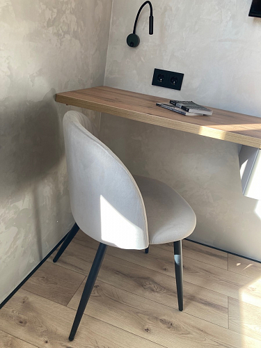 Стул на металлокаркасе Gabi latte / gold / black фото покупателя 238