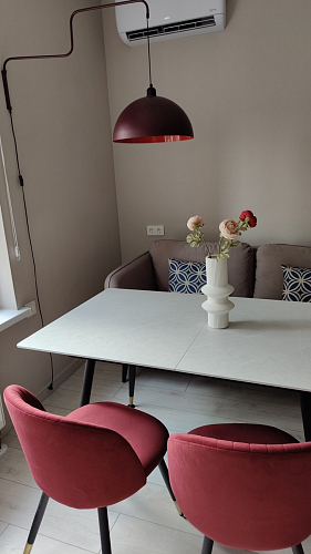 Стул на металлокаркасе Gabi 1 light purple / black фото покупателя 600