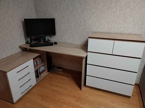 Компьютерный стол с тумбой КСТ-109 тумба слева фото покупателя 104