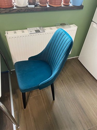 Стул на металлокаркасе Kora dark gray / black фото покупателя 117