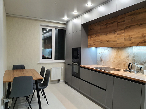 Стол Тринити Лофт 120 32 мм дуб галифакс табако / черный матовый фото покупателя 102