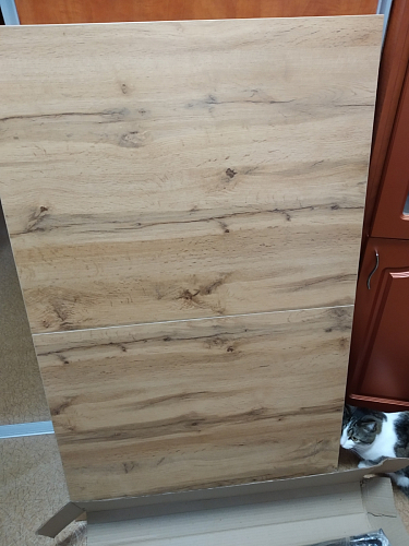 Стол Тринити Лофт 120 32 мм дуб галифакс табако / черный матовый фото покупателя 255