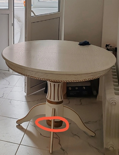 Деревянный стол Павия 100 орех с коричневой патиной фото покупателя 9