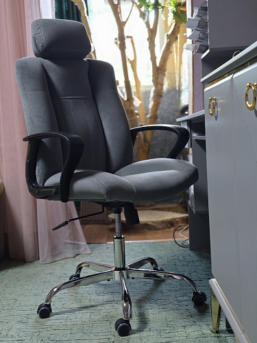 Компьютерное кресло «Оксфорд» (Oxford)  коричневый / коричневый перфорированный фото покупателя 3