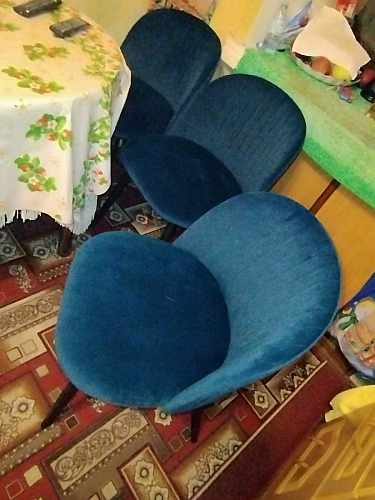 Стул на металлокаркасе Gabi 1 light purple / black фото покупателя 825