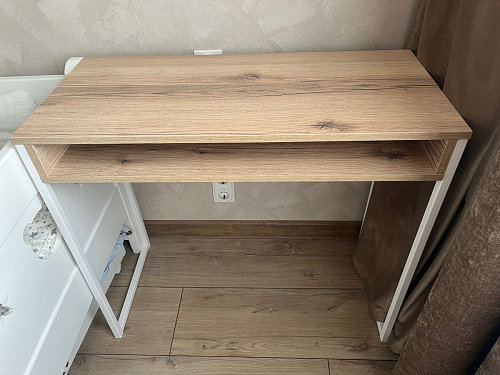 Письменный стол Лео Лофт бетон / черный матовый фото покупателя 1