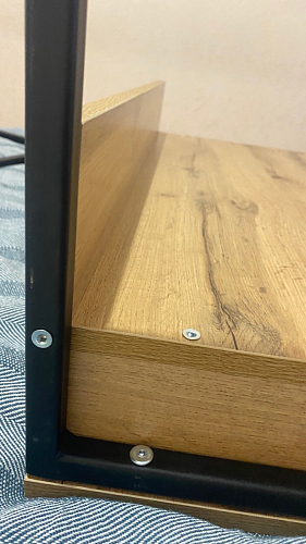 Письменный стол Лео Лофт бетон / черный матовый фото покупателя 46