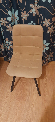 Стул на металлокаркасе Чилли синяя ткань / белый фото покупателя 1186