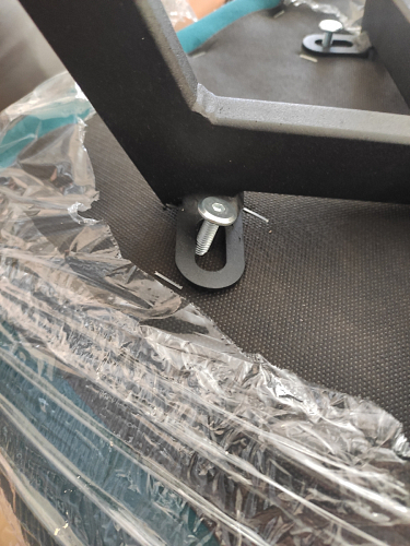 Стул на металлокаркасе Чилли синяя ткань / белый фото покупателя 934