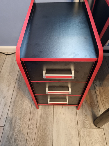 Тумба Ханна черная / красная  - Уцененный экземпляр фото покупателя 44