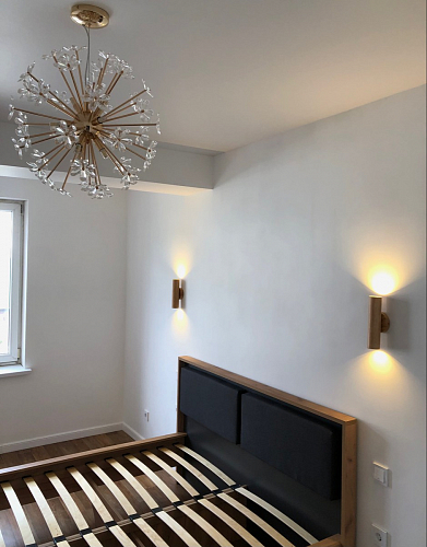 Двуспальная кровать Клауд 160х200 парящая дуб крафт золотой / антрацит фото покупателя 459