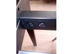 Стол Центавр 120(160)х70х75 файерстоун / черный матовый фото покупателя 64