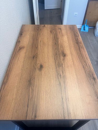 Деревянный стол Лота Лофт 120x75 дуб крафт табачный / черный матовый фото покупателя 531