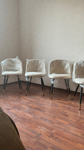 Стул на металлокаркасе Gabi 1 light purple / black фото покупателя 366