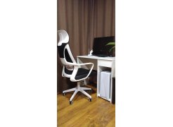 Компьютерное кресло Golem dark gray / white фото покупателя 71